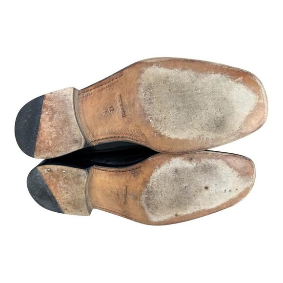 Bruno Magli Bishop Black Leather Dress Oxford Men size 12 M - Picture 6 of 9